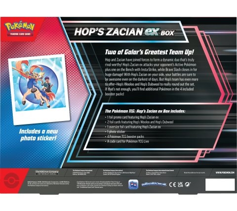 Hop,s zacian ex box