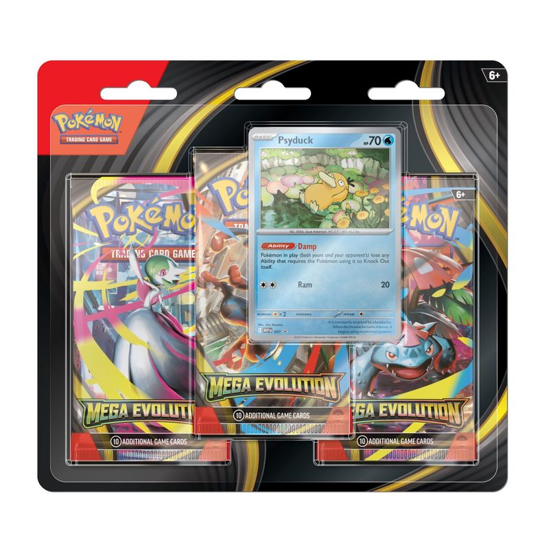 Mega Evolution 3 Pack Blister Psyduck