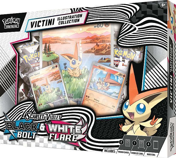 Pokemon Scarlet & Violet: Black Bolt & White Flare - Unova Victini Illustration