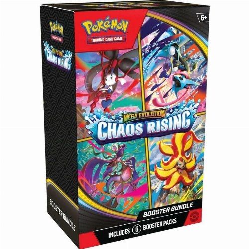 Pokemon TCG Mega Evolution: Chaos Rising - Booster Bundle (6 Boosters)