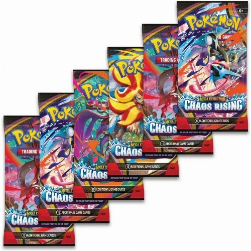Pokemon TCG Mega Evolution: Chaos Rising - Booster Bundle (6 Boosters)
