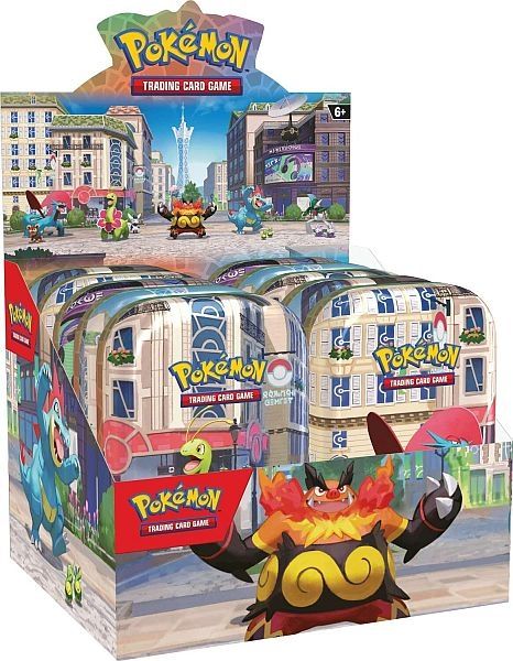Pokémon Summer Lumiose City Mini Tins Display - 10 Mini Tins