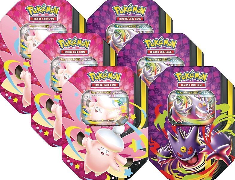 Pokémon Tin Case (Mega Clefable ex & Mega Gengar ex)