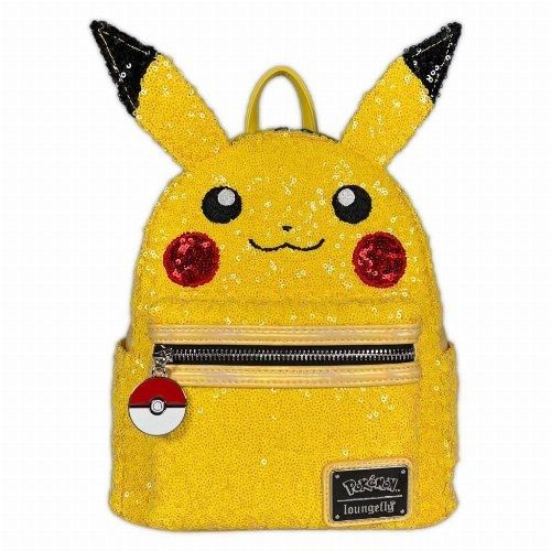 Loungefly - Pokemon: Pikachu "Wolrd 1-1" Sequin Mini Backpack