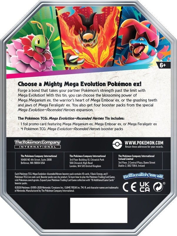 Pokémon Mega Meganium ex - Mega Evolution: Ascended Heroes Collector's Tin