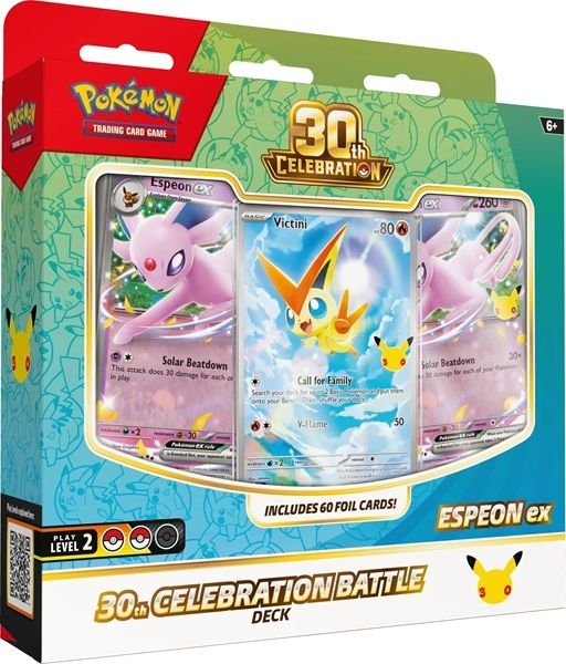 Pokemon Mega Evolution: 30th Celebration Battle Deck: Espeon ex pre order