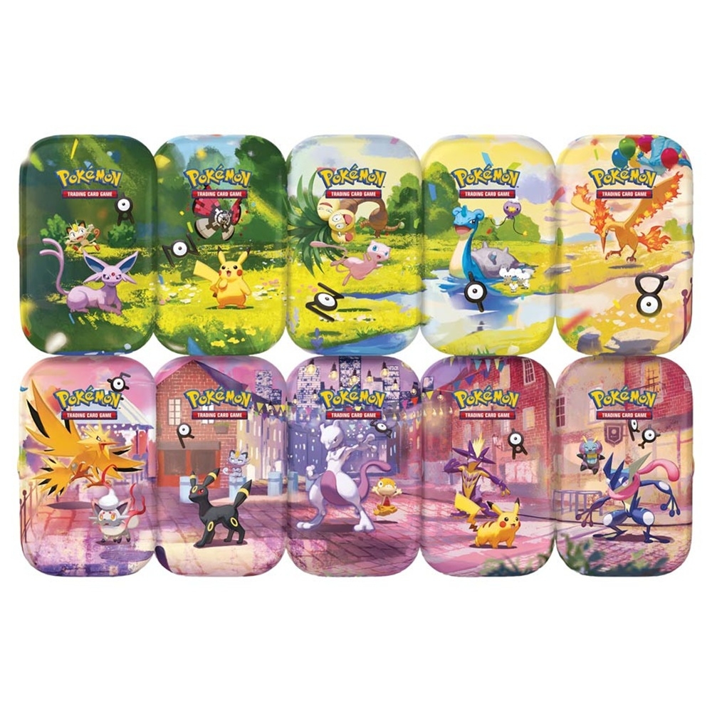 Mega Evolution: 30th Celebration Mini Tins Display - 10 Mini Tins
