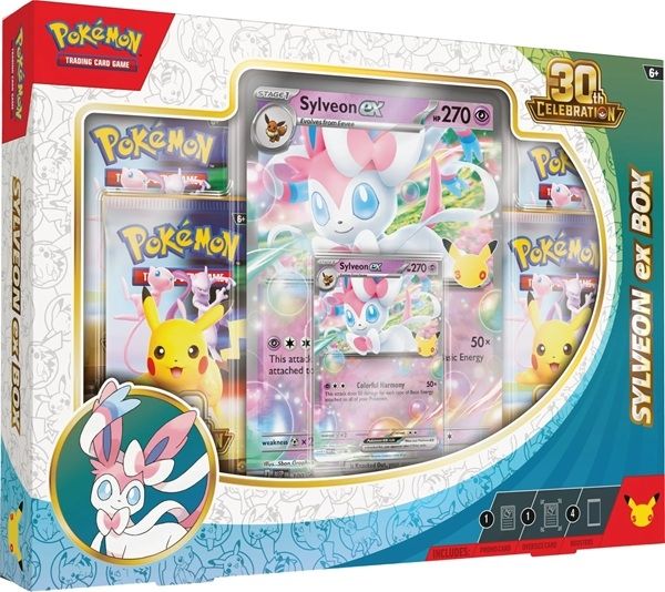 Pokemon Mega Evolution: 30th Celebration - ex Box: Sylveon ex Collection pre order