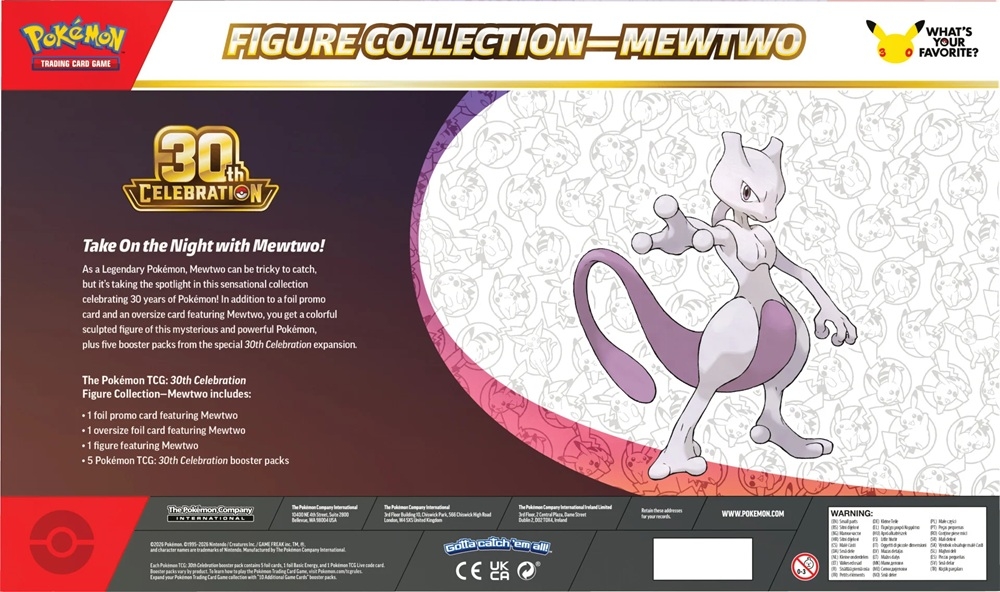 Pokemon ex Box: Mega Evolution: 30th Celebration - Figure Collection: Mewtwo pre order