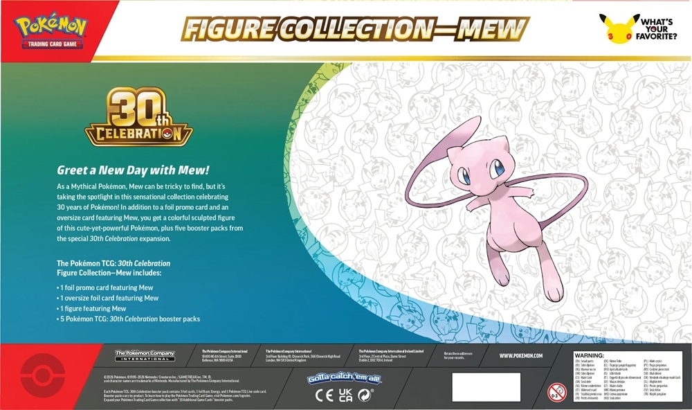 Pokemon ex Box: Mega Evolution: 30th Celebration - Figure Collection: Mew pre order