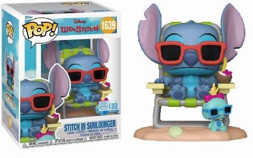 Figure Funko POP! Premium: Disney: Lilo & Stitch - Stitch in Sunlounger #1639 (Exclusive)