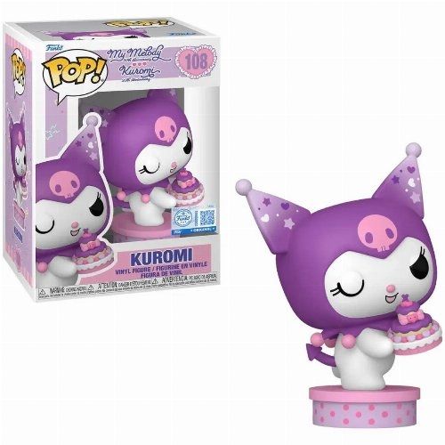 Figure Funko POP! Sanrio: Hello Kitty and Friends - Kuromi with Cake (20th Anniversary) #108 (Exclucive)