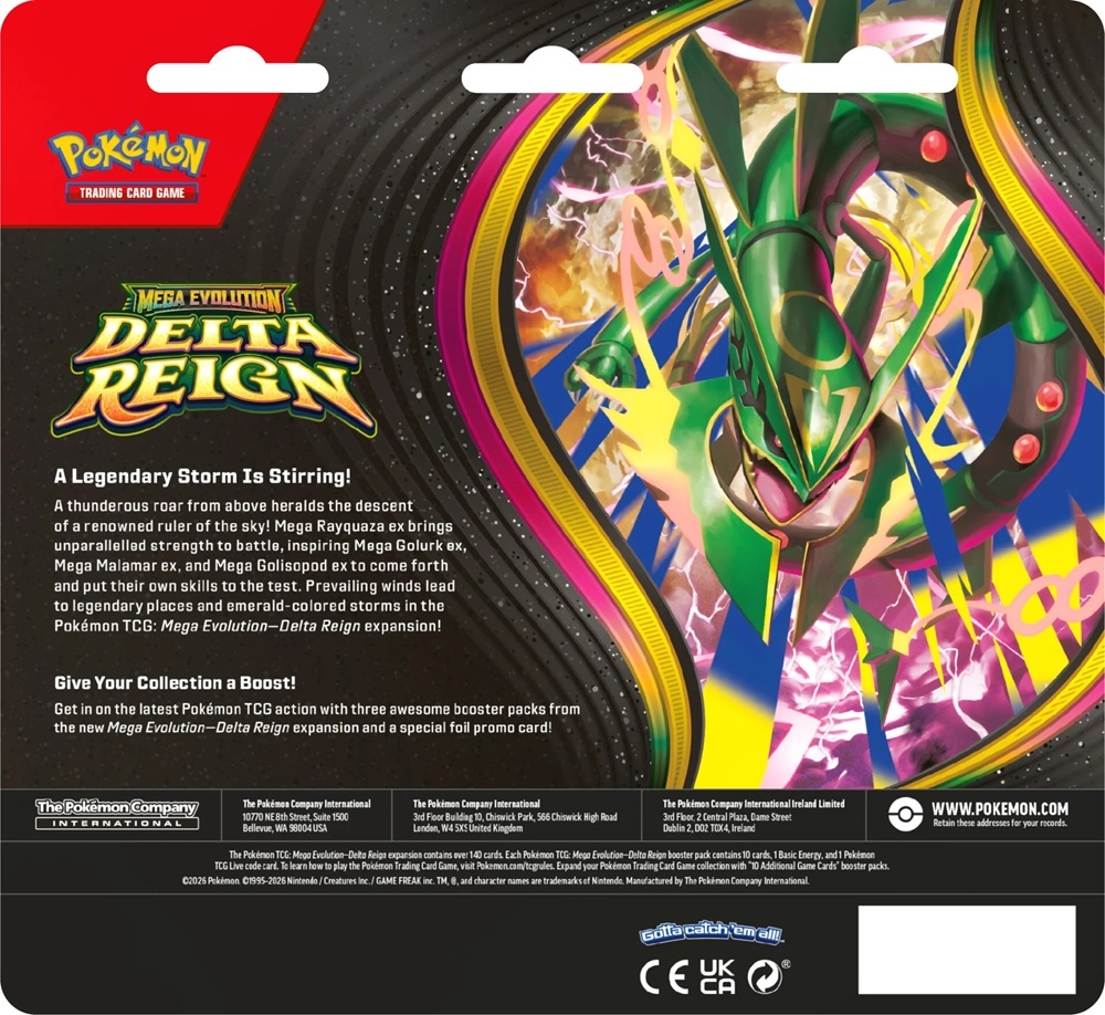 Mega Evolution: Delta Reign 3 pack blister pre order