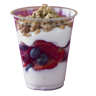 yogurt parfait fat free yogurt, fruit &amp; granola