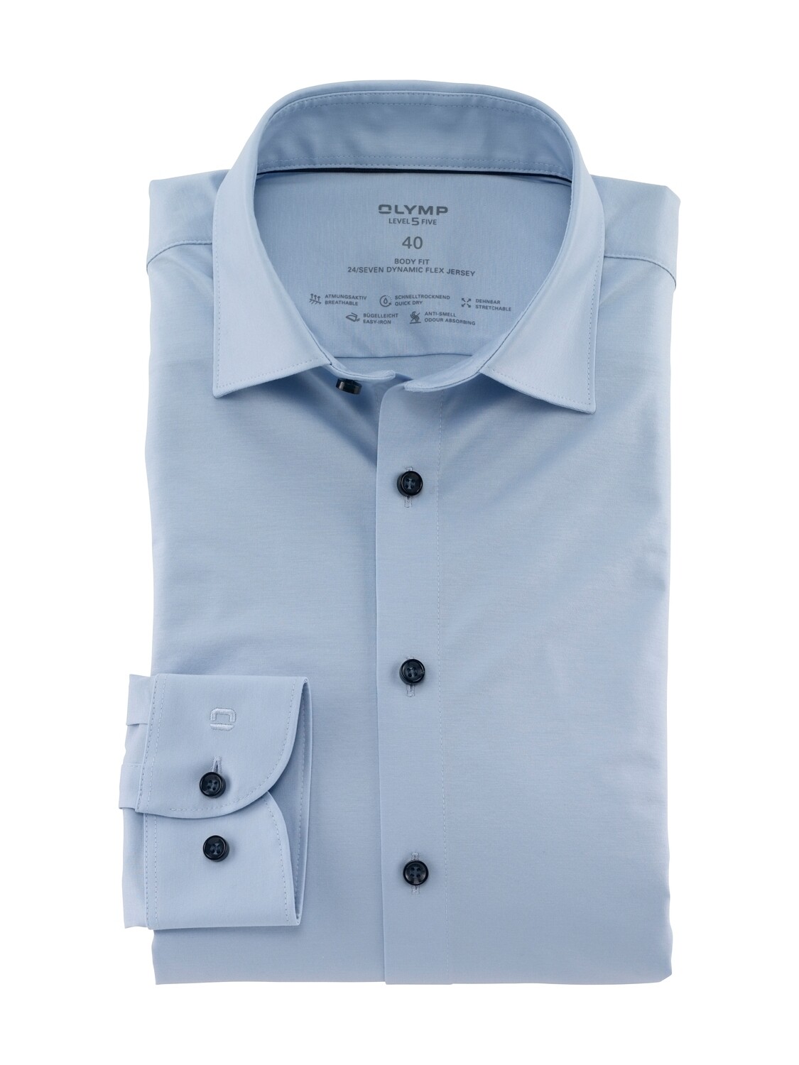 Overhemd Olymp 24/7 blauw