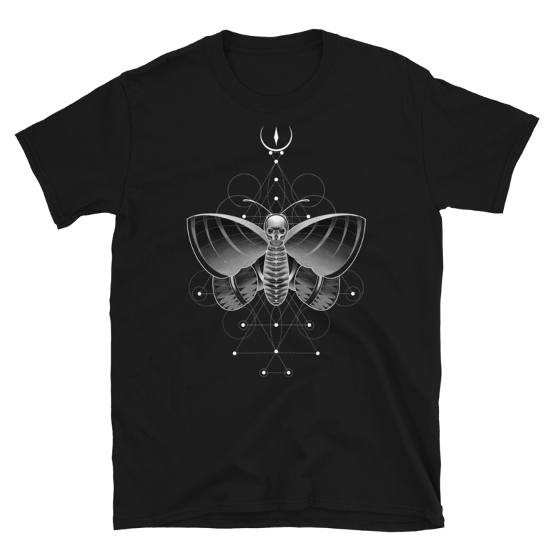 Geometric Death Moth Tee