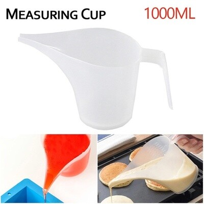Long mouth plastic measuring cup