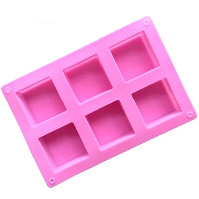 Square silicone mold (6 cavities)