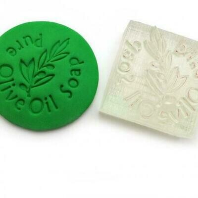Pure Olive Oil acrylic Soap Stamp