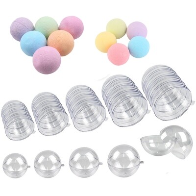 Round Bath Bomb Plastic Molds (10 pieces )