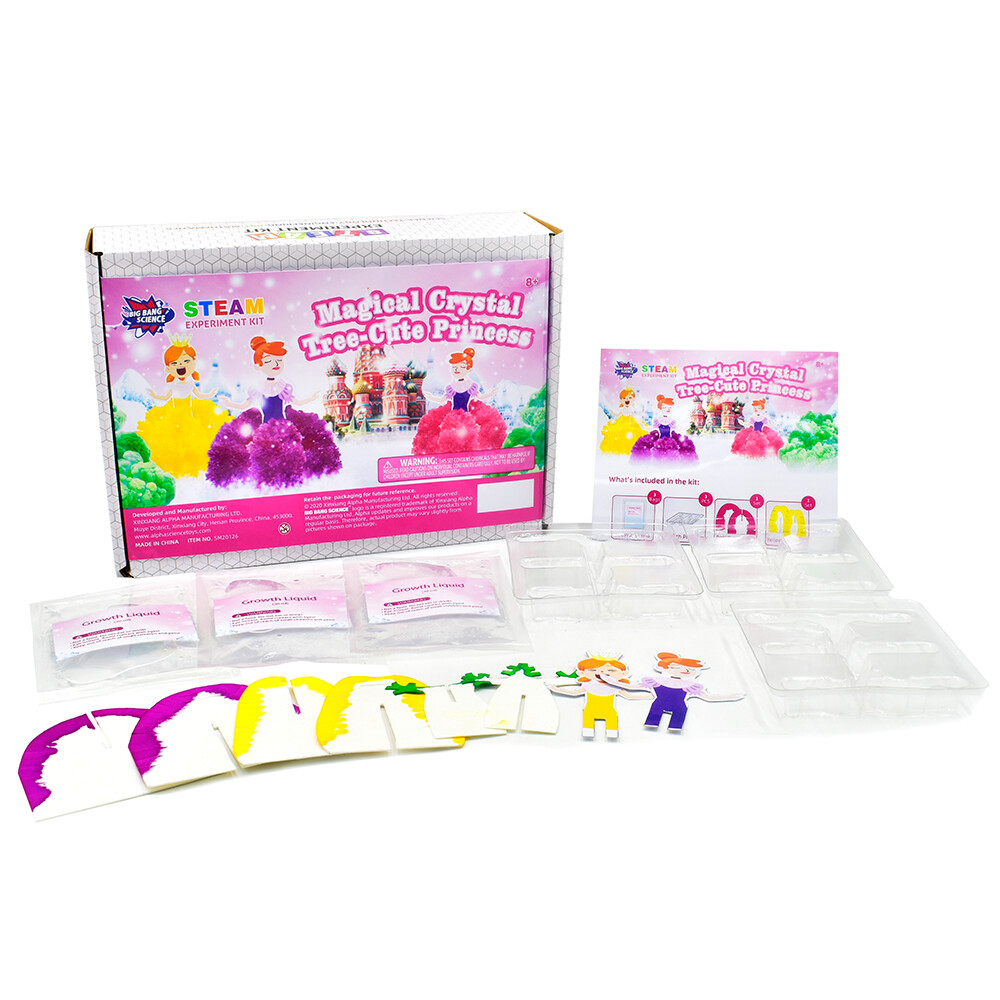 Magical Princes Crystal Tree Science Experiment