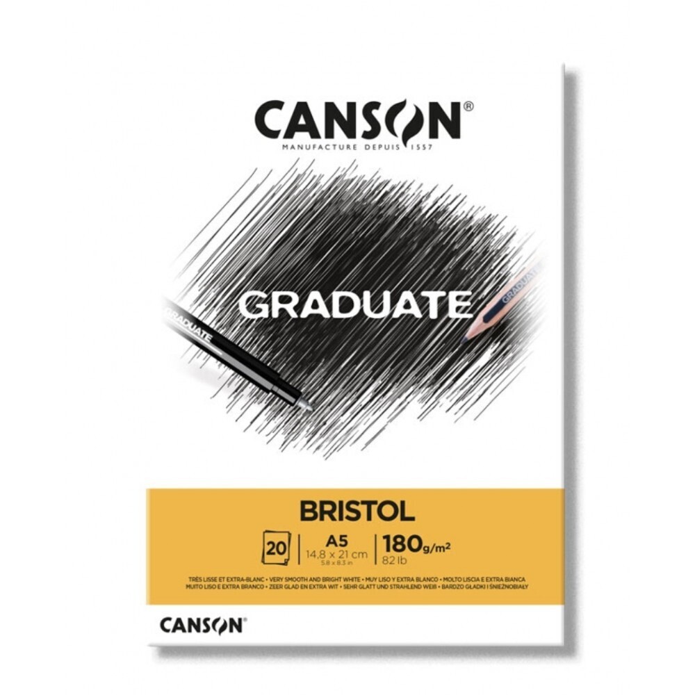 Canson Graduate Bristol 180 GSM 20 SHEETS