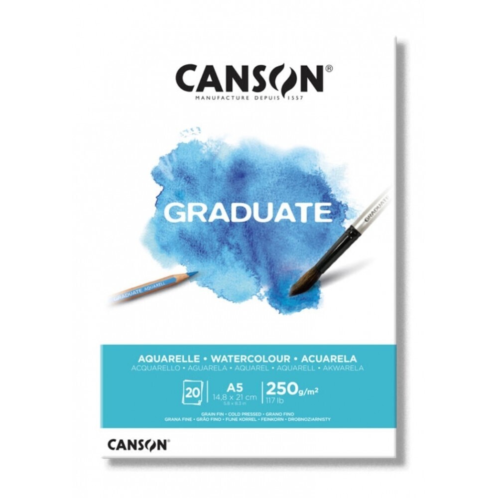 Canson Graduate Water colour 250 gsm 20 sheets