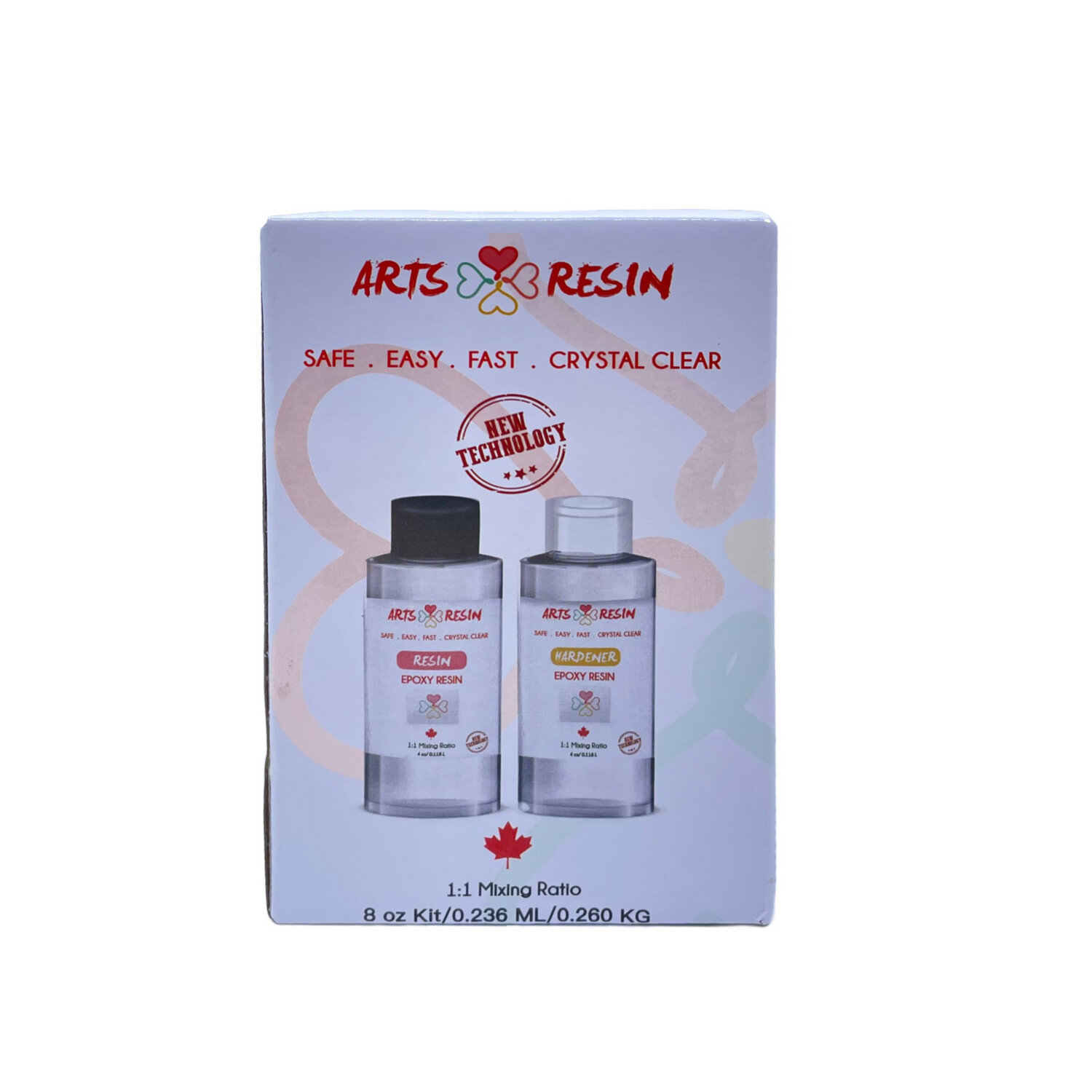Arts Resin Kit 8 oz / 0.236 ml / 0.260 kg Canadian Brand