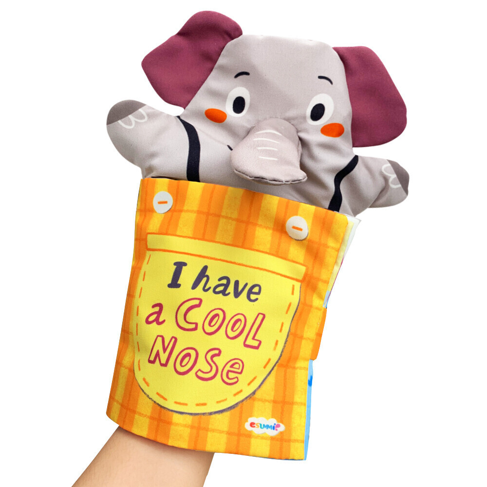 Elephant Puppet Cloth Book