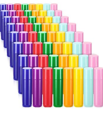 Multi color lip balm tubes (8 pieces)