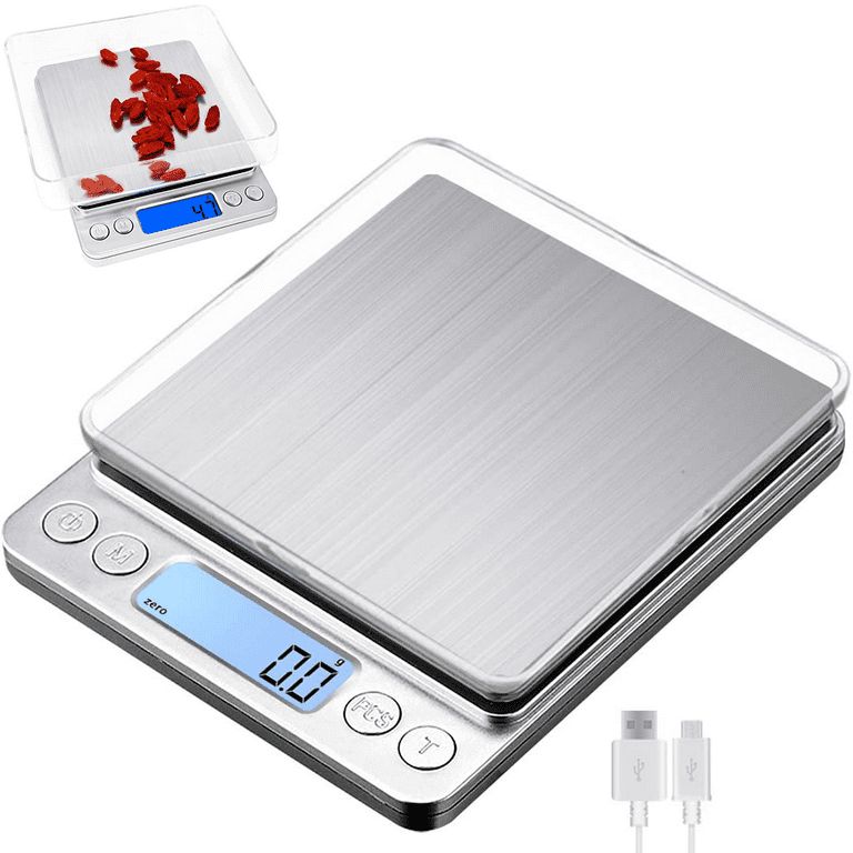 Sensitive Digital scale (0.01 - 500 g) with USB Rechargeable