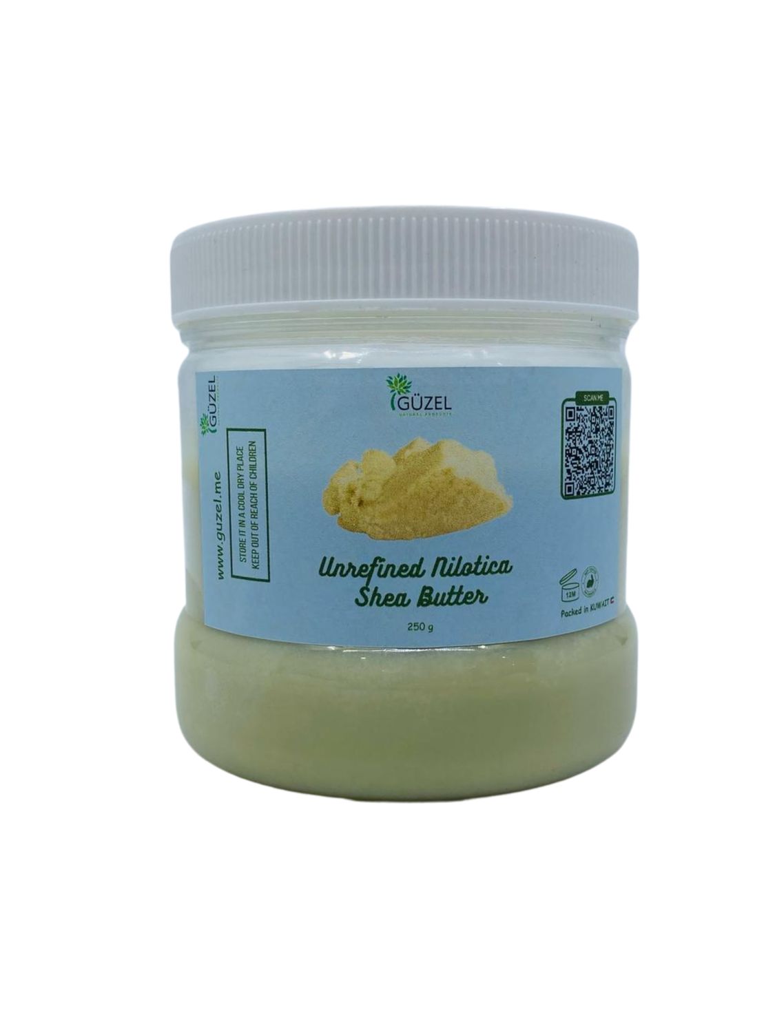 Unrefined Nilotica Shea Butter (plastic containers ), Size: 250 grams
