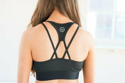 Strappy Sports Bra - Black