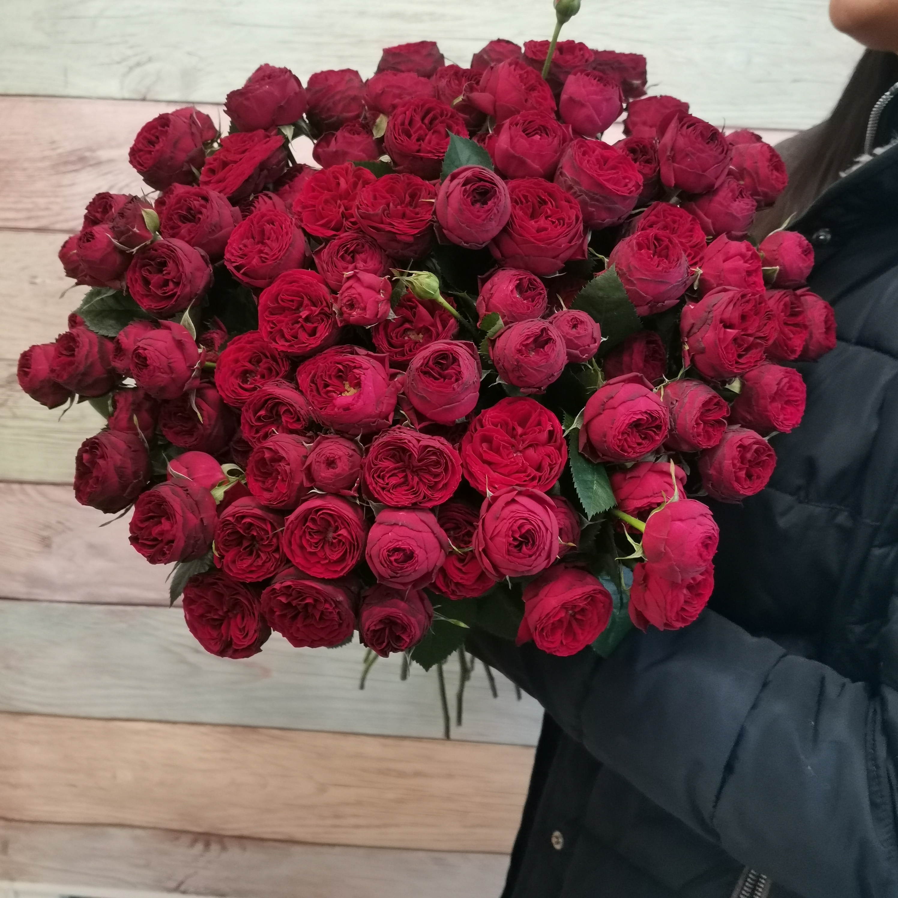 Роза кустовая марун