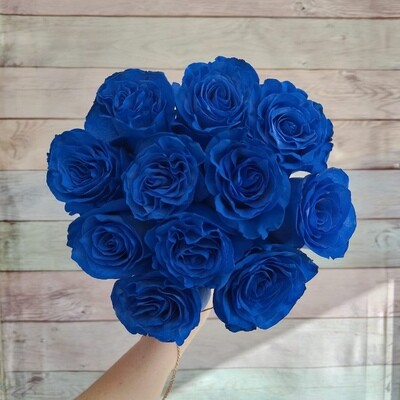 11 роз Эквадор Синяя