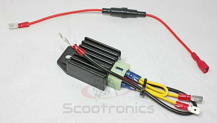 12 Volt AC regulator with DC charge output