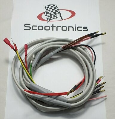 Lambretta universal Grey wiring loom for series 3 or GP frame with front brake wire