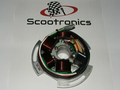 Lambretta DC Stator for GP Taper Crankshaft - Black Sleeving