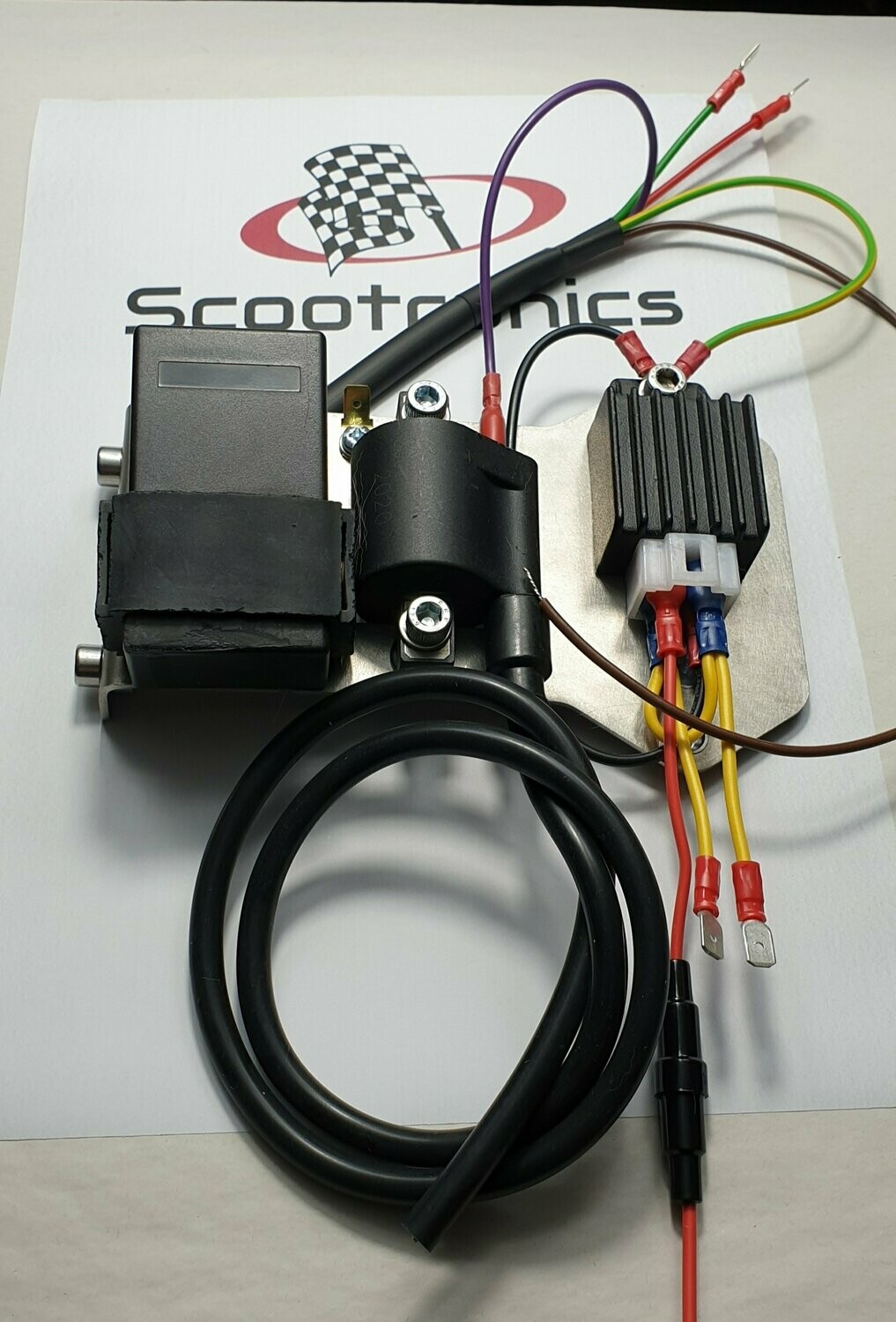Universal CDI for Lambretta series 1 - 2 with AC regulator fitted Universal CDI for Lambretta series 1 - 2 with AC regulator fitted