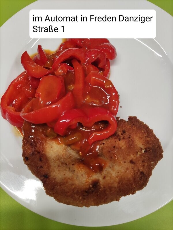 Paprika- Schnitzel  mit Soße