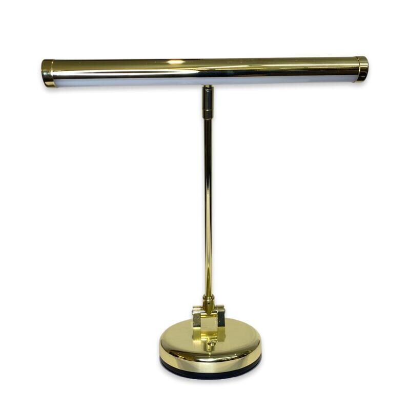 <Piano lamp Forte messing hoogglans  heeft twee instellingen om de lamp zachter of harder te zetten en  heeft een LED-lamp, die energiezuinig, duurzaam en milieuvriendelijk is.>