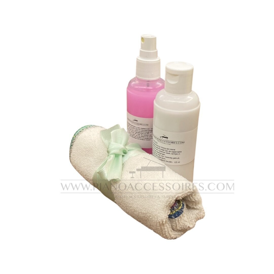 < Laat uw piano of vleugel glanzen met onze  piano schoonmaak set Shine>
