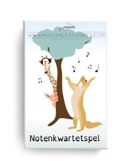 < Speel en leer noten lezen met het notenkwartetspel van pianoaccessoires.com>