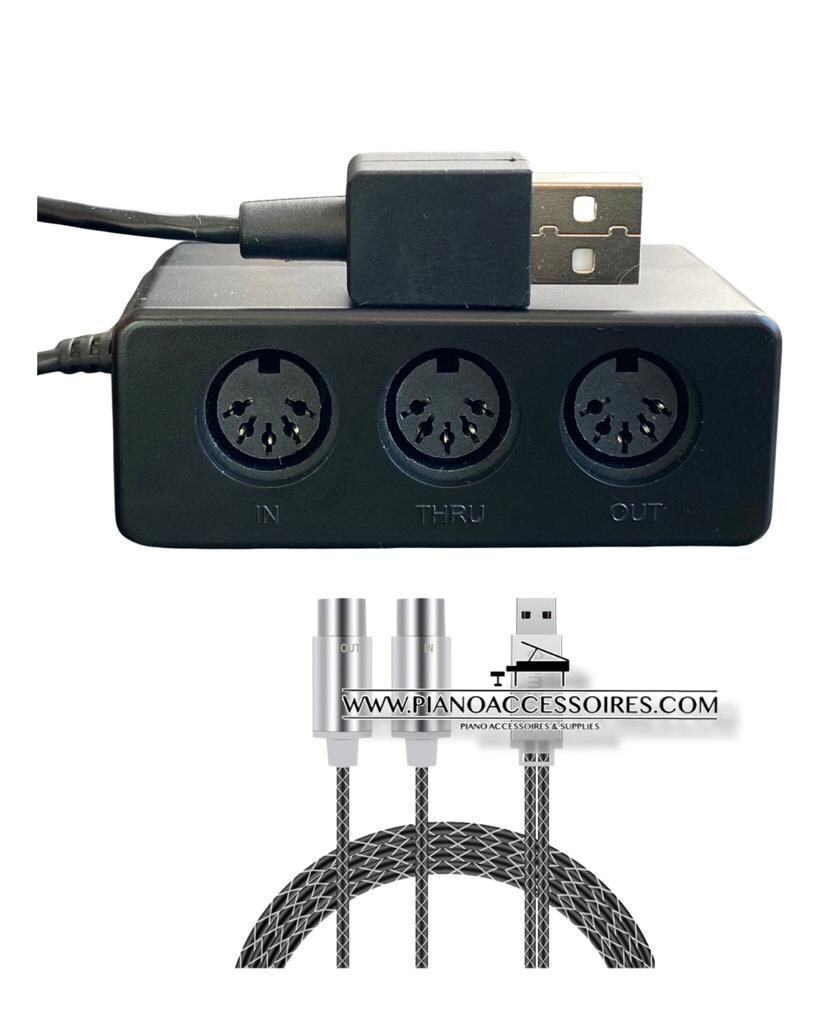 < I/O USB - MIDI INTERFACE is speciaal voor Essence piano silent systeem>