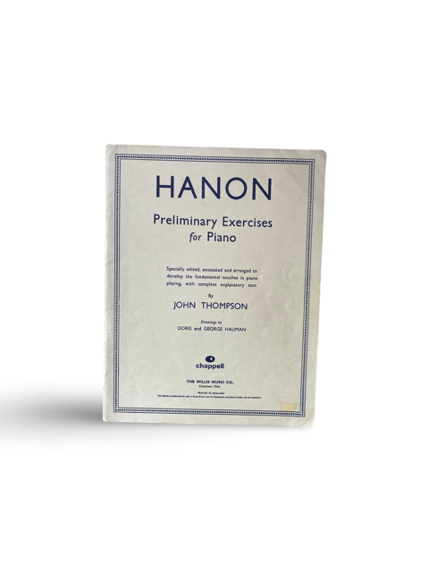 < HANON PRELIMINARY EXERCISES FOR PIANO, tweedehands pianoboek, pianoaccessoires.com>