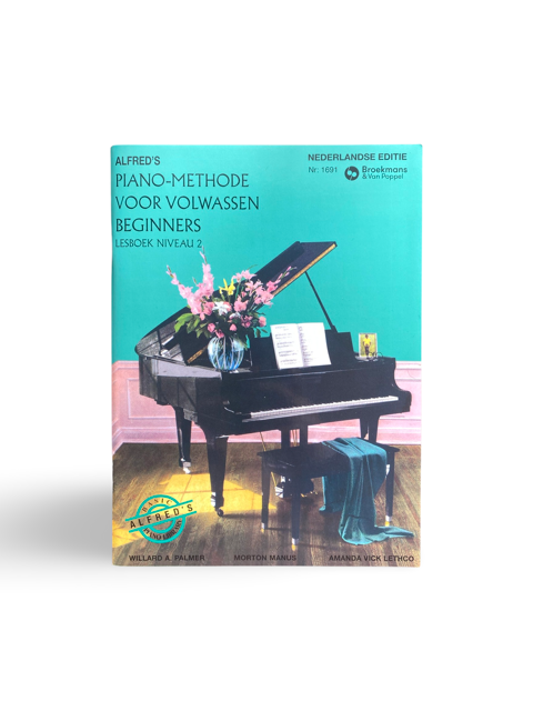 < Alfred voor volwassenen beginners deel 2, pianoaccessoires.com>