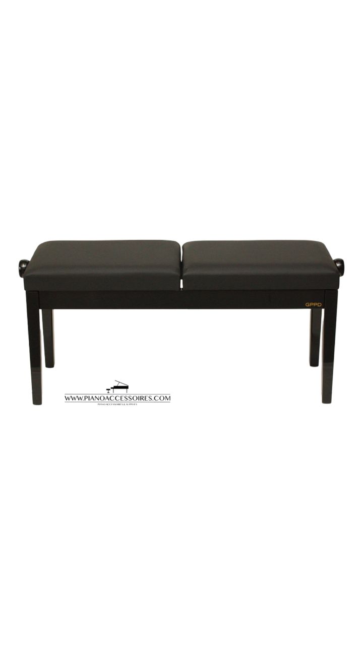 GPPD Pianobank Duo, comfortabele dubbele bank voor twee pianisten – pianoaccessoires.com