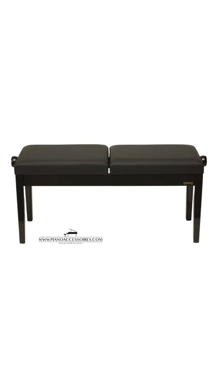 GPPD Pianobank Duo, comfortabele dubbele bank voor twee pianisten – pianoaccessoires.com