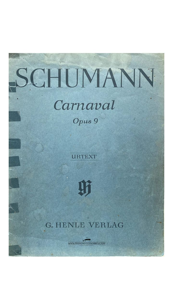 Bladmuziek Schumann – Carnaval Op. 9 voor piano solo, uitgave in nette staat.
