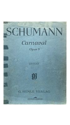 Carnaval, Op. 9 van Robert Schumann Bladmuziek Schumann – Carnaval Op. 9 voor piano solo, uitgave in nette staat.